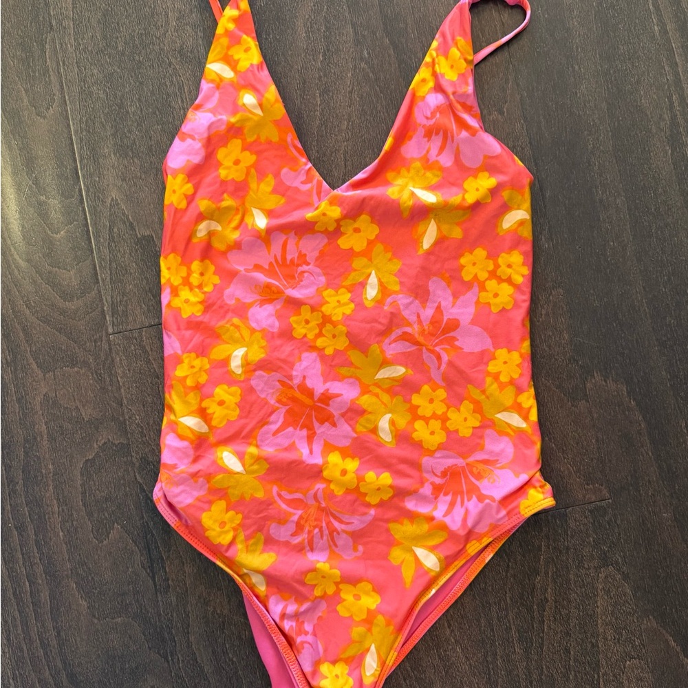 Beach Riot Hula Hibiscus Swimsuit